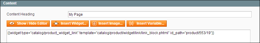 Widget Link Code